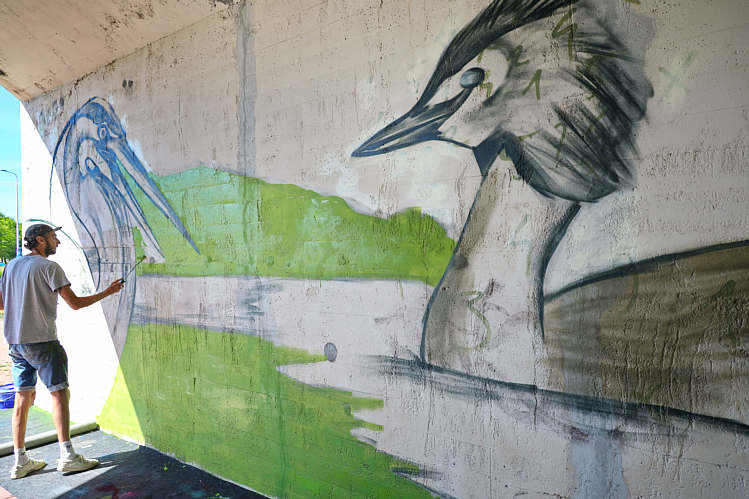 Graffiti-Art in viaduct/tunneltje onder de A12_04